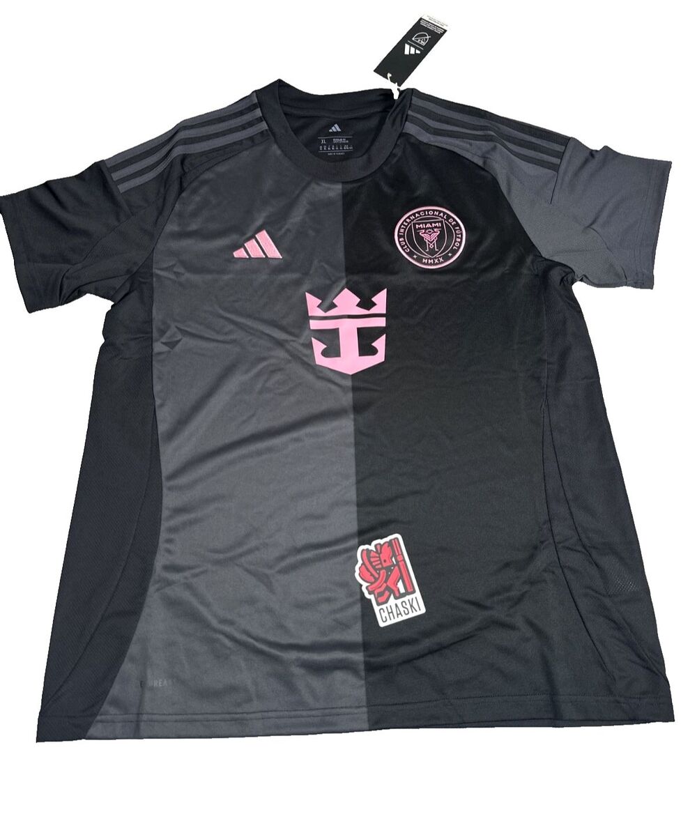 ADIDAS Inter Miami MLS Away Soccer Black Jersey women's XL soccer JI9121 NEW